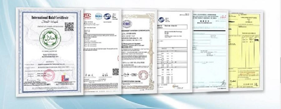 Dioscorea Nipponica Extract certificate